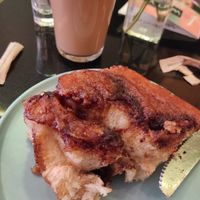 Cinnamon roll at Veginity in Dublin