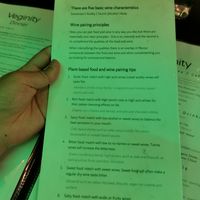 Pairing tips at Veginity in Dublin