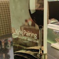 Wine pairing menu at Veginity in Dublin