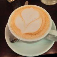 Turmeric latte at Veginity in Dublin