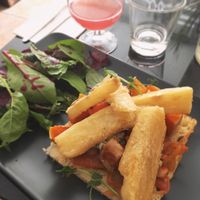 toast and salad at Veginity in Dublin