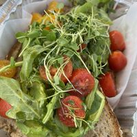 The avocado toast at Art Cliff Diner in Vineyard Haven