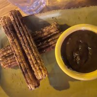 Churros and chocolate sauce  at Trippy Taco in Fitzroy