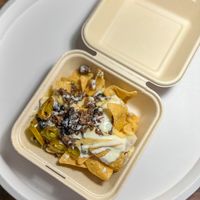 Meaty Mushrooms. The queso is underwhelming, don’t recommend. But, the mushrooms are delicious!! at Beatnic - Providence in Providence