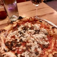 Vegan mushroom pizza.  at Lucia's in Berkeley