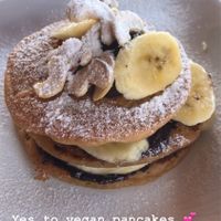 Vegan pancakes  at Kaya Caffe in Koh Lanta