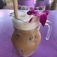 Soy Iced Latte at Kaya Caffe in Koh Lanta