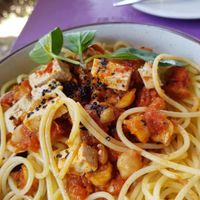 Vegan Bolognese at Kaya Caffe in Koh Lanta
