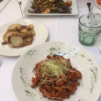 First dish at La Piazzetta in Verona