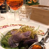 Cabbage with smoked tofu at La Piazzetta in Verona