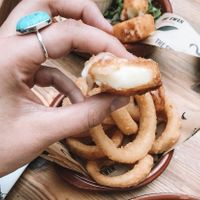 Vegan cheese dippers  at The Swan in Cheltenham