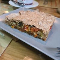 Vegan wholewheat empanada at Ecolmado in Leon