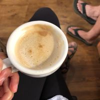 Oat mylk cappuccino  at Ecolmado in Leon