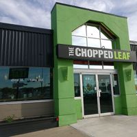 Outside at The Chopped Leaf in Drumheller