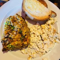 Hash and plain tofuu  at Julian's in Providence