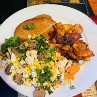 Tofu breakfast scrambleed eggs  at Julian's in Providence