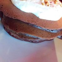 Chocolate pancakes at Julian's in Providence