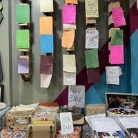 Items for sale   at Sheroes Hangout in Agra