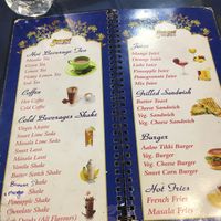 Menu at Sheroes Hangout in Agra