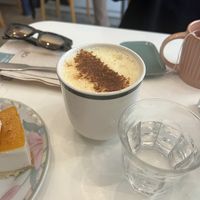 Golden latte  at Comptoir Veggie in Paris