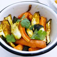 Roasted vegetables (side dish) at Comptoir Veggie in Paris