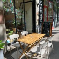 Terrace at Comptoir Veggie in Paris