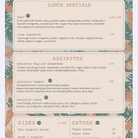 Menu September 2024 at Comptoir Veggie in Paris