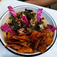 Hummus bowl at Comptoir Veggie in Paris