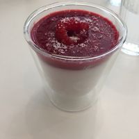 Coconut panna cotta - must try ! :) at Comptoir Veggie in Paris