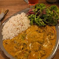 Cashew Curry vegan at Scheunecafe in Dresden