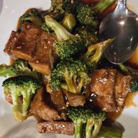 Broccoli tofu with garlic sauce at Great Wall in Monterey