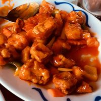 Sweet and sour eggplant  at Great Wall in Monterey