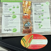Part of the menu  #Veganuary at The Happy Vegan Bakers in Hialeah