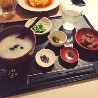 Black soy bean menu at Vege Deli Kanna - Shokudo in Kyoto