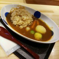 Brown rice vegetable curry at Vege Deli Kanna - Shokudo in Kyoto