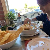 Tofu skin for the win!!!! at Seattle Lotus Vegetarian in Seattle