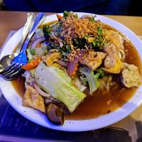 Fried Rice Noodles with Vegetables at Seattle Lotus Vegetarian in Seattle
