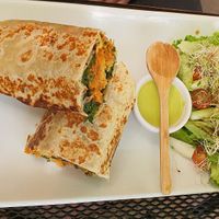 Wrap con extra de garbanzo delicioso👌🏻 at Tacogreen in Queretaro