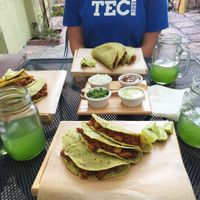 Vegan Tacos 'Al Pastor' at Tacogreen in Queretaro