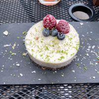 Cheesecake de limón  at Tacogreen in Queretaro