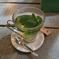 Fresh mint tee at Tantura in Lisbon