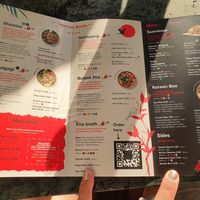 Food manu with vegan items clearly labelled at Grounded Kitchen - Queens Rd in Leicester