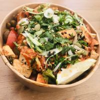 Spicy tofu bibimbap at Grounded Kitchen - Queens Rd in Leicester