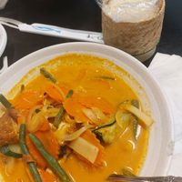 Red curry (delicious) at Sticky Rice Cafe in Knoxville