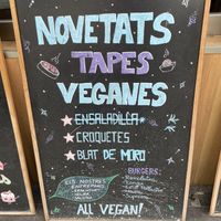 Vegan tapas  at La Cerveseria Clandestina in Barcelona