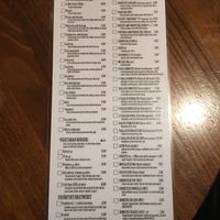 Menu at La Cerveseria Clandestina in Barcelona