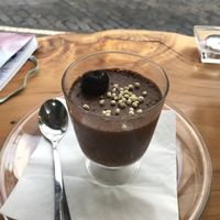 Chocolate mousse (vegan) at Treze in Ponta Delgada