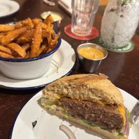 Burger and chitpole mayo   at Project Social in Ibiza