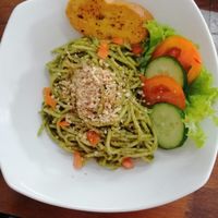 Pesto pasta at Canix Coffee in Ubud