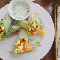 Summer rolls at Canix Coffee in Ubud